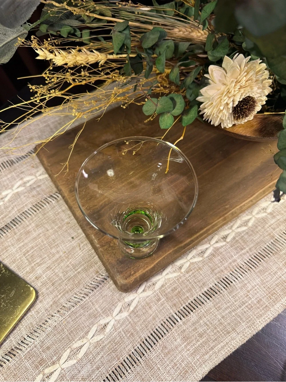 Set Of 4 Vtg Blown Multi Colored Bubble 4” Double Shot  Tall Glasses